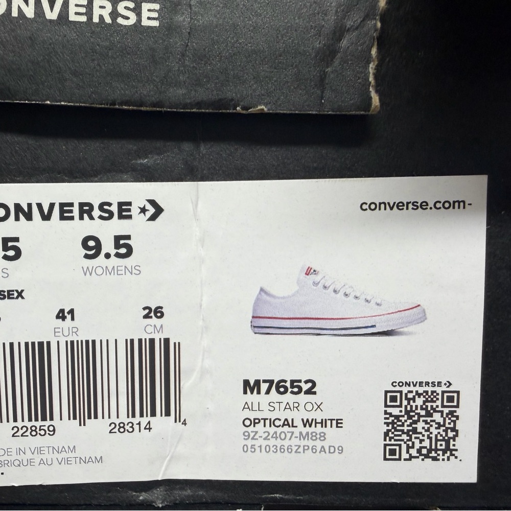Converse Chuck Taylor All Star Ox Low Top Sneakers, unisex , Optical white - Picture 6 of 7